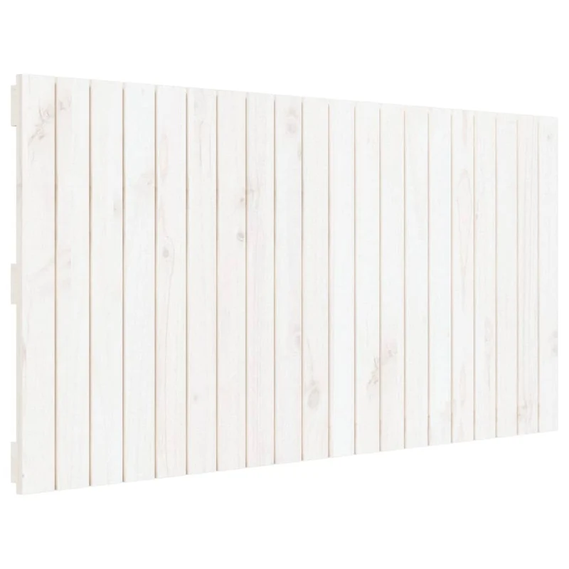 Tête de lit accessoire couchage chambre à coucher meuble murale style palette 127,5 x 3 x 60 cm bois massif blanc TDL0202730