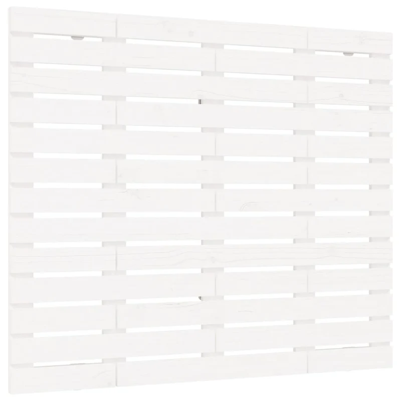 Tête de lit accessoire couchage chambre à coucher meuble murale style palette 126 x 3 x 91,5 cm bois massif blanc TDL0202732