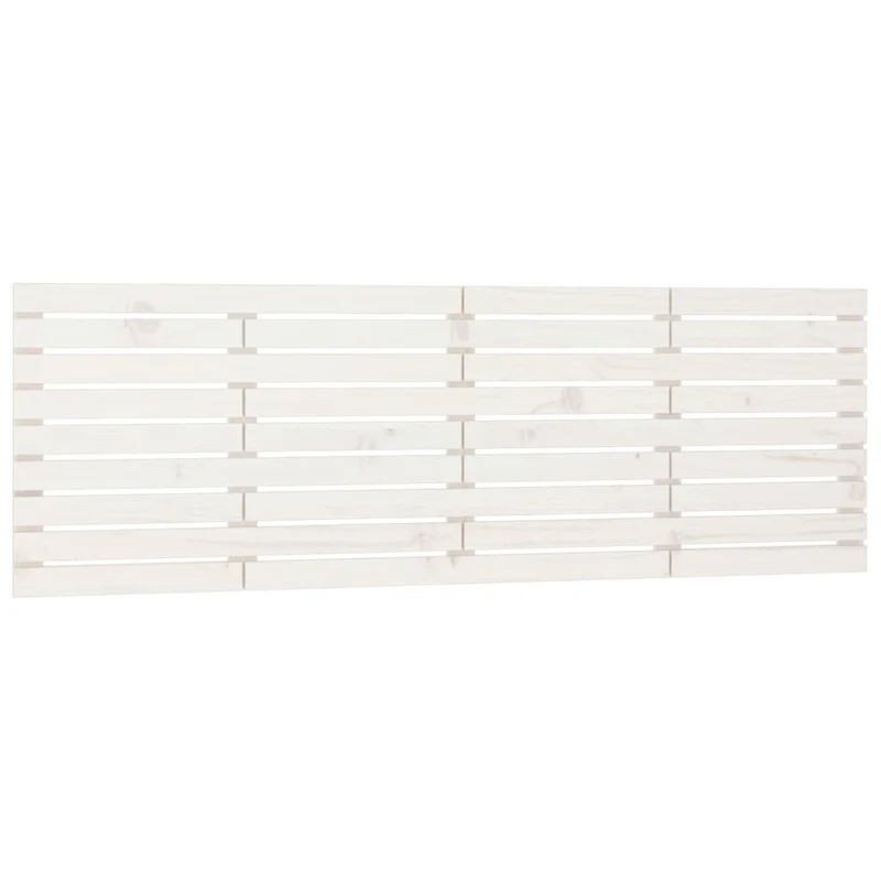 Tête de lit accessoire couchage chambre à coucher meuble murale 166 x 3 x 63 cm bois massif blanc TDL0202707