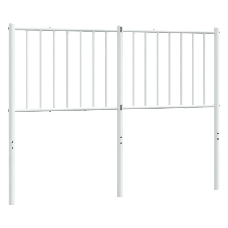 Tête de lit accessoire couchage chambre à coucher meuble 120 cm métal blanc TDL0202485