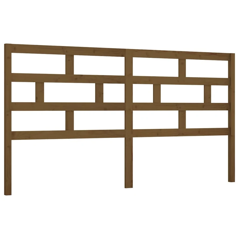 Tête de lit accessoire couchage chambre à coucher meuble 186 x 4 x 100 cm bois massif marron clair TDL0202906