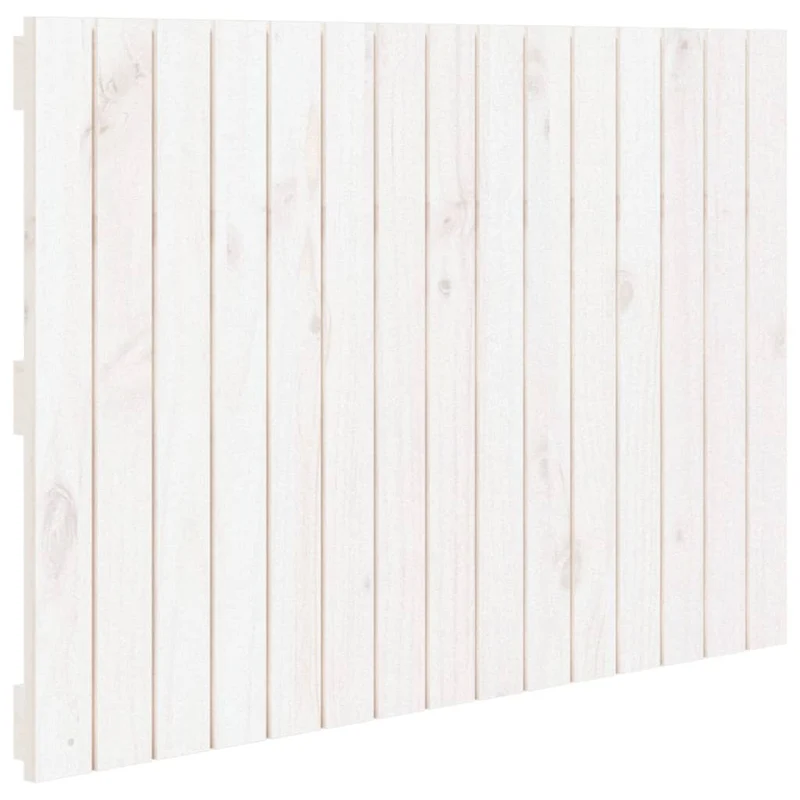 Tête de lit accessoire couchage chambre à coucher meuble murale style palette 95,5 x 3 x 60 cm bois massif blanc TDL0202683
