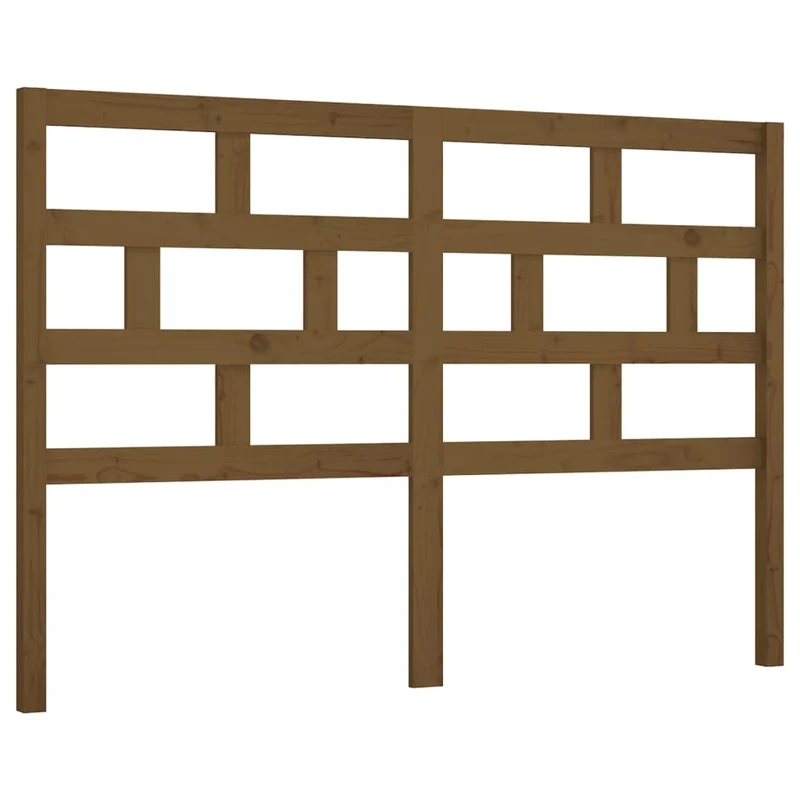Tête de lit accessoire couchage chambre à coucher meuble 141 x 4 x 100 cm bois massif marron clair TDL0203027