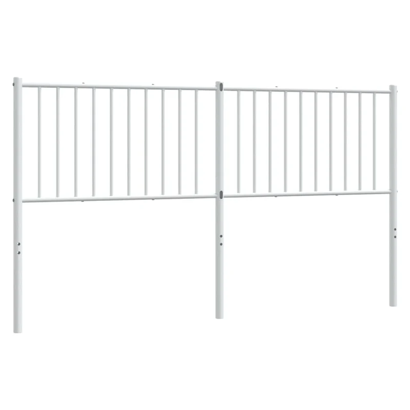 Tête de lit accessoire couchage chambre à coucher meuble 160 cm métal blanc TDL0202471
