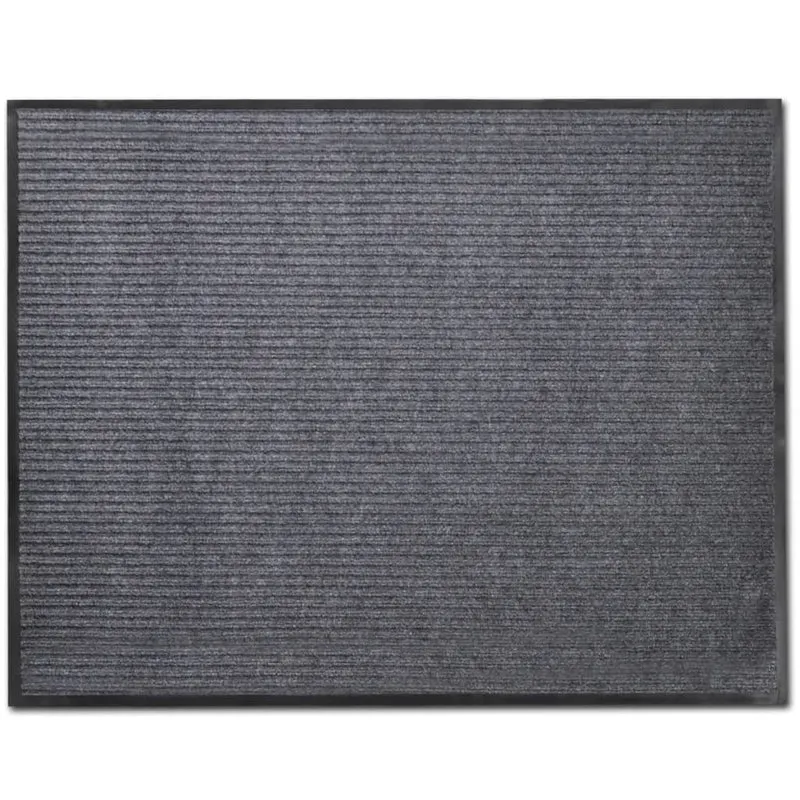 Tapis d'entrée paillasson PVC Gris 120 x 180 cm DEC023124
