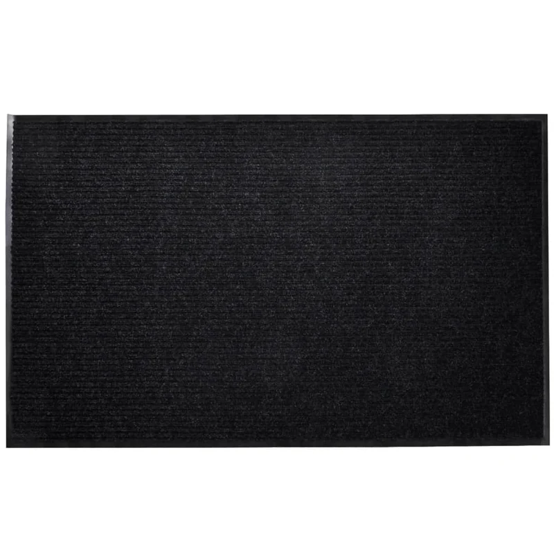 Tapis d'entrée paillasson PVC Noir 120 x 180 cm DEC023114