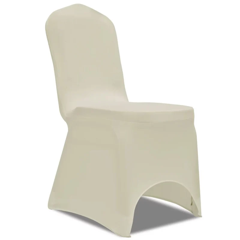 Housse de chaise extensible 100 pcs Couleur crème DEC022504