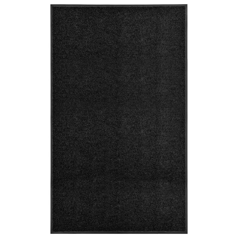 Paillasson lavable Noir 90x150 cm DEC023177