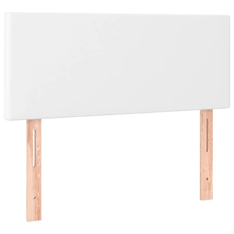 Tête de lit accessoire couchage chambre à coucher meuble 90 x 5 x 78/88 cm synthétique blanc TDL0203673
