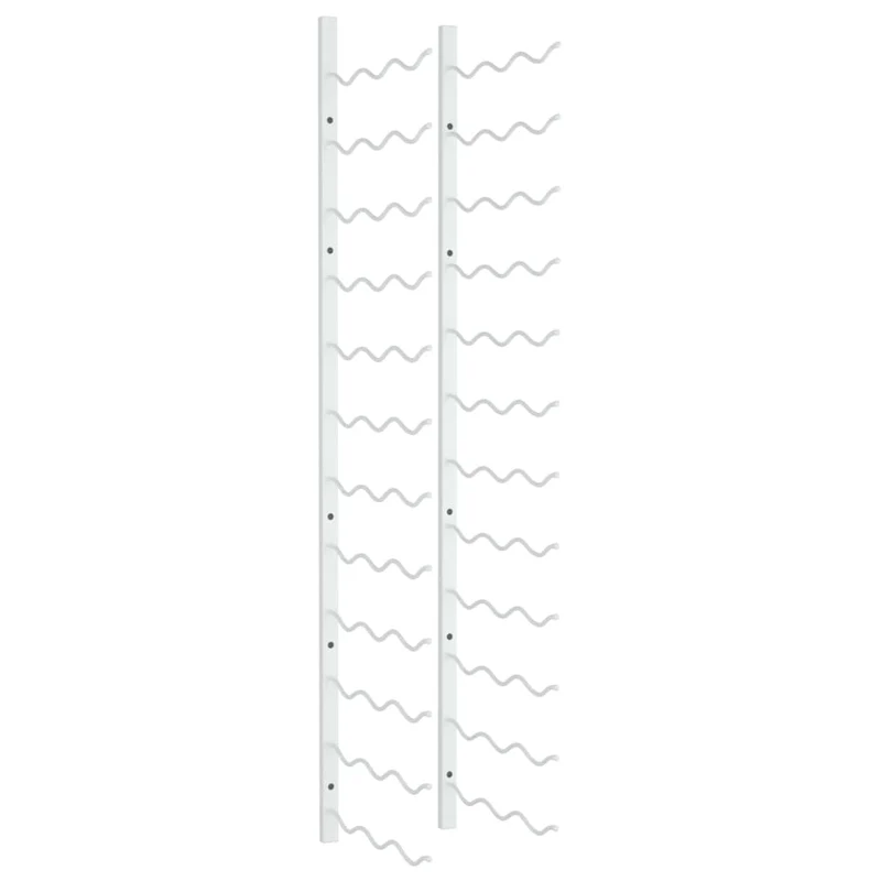Casier range bouteilles étagère de rangement vin mural pour 36 bouteilles en fer blanc DEC024381