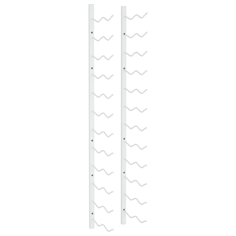 Casier range bouteilles étagère de rangement vin mural pour 24 bouteilles en fer blanc DEC024377