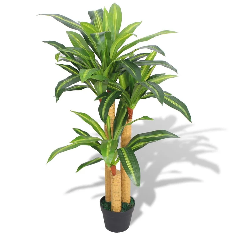 Plante artificielle avec pot dracaena 100 cm vert DEC021932