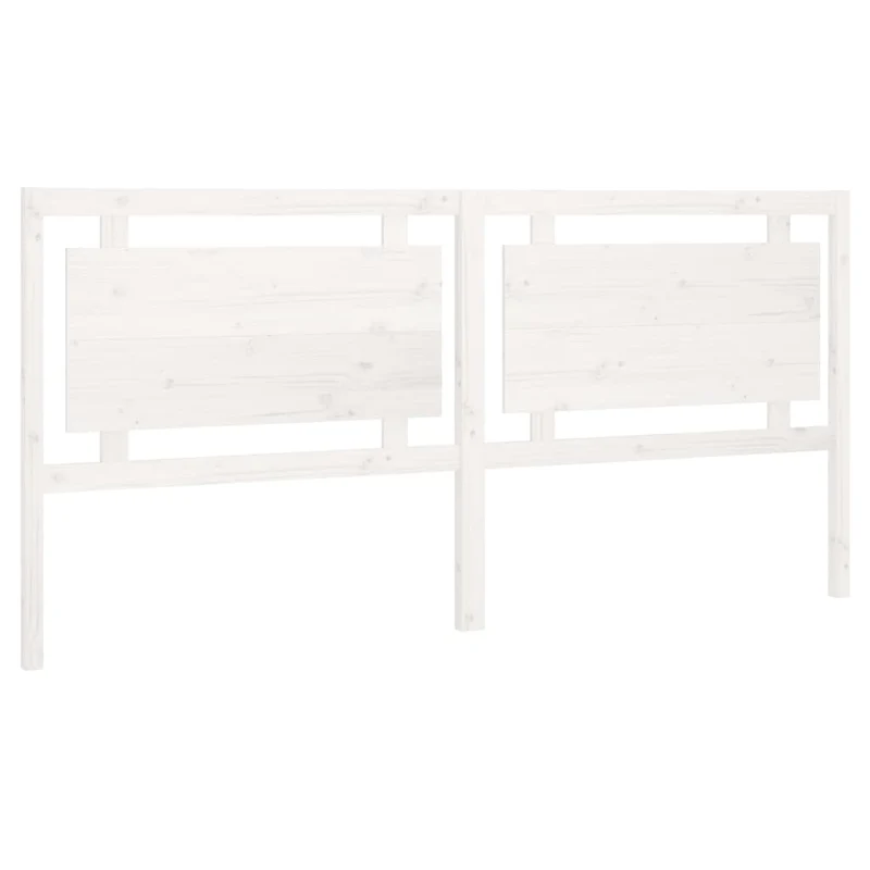 Tête de lit accessoire couchage chambre à coucher meuble 205,5 x 4 x 100 cm bois de pin blanc TDL0203741