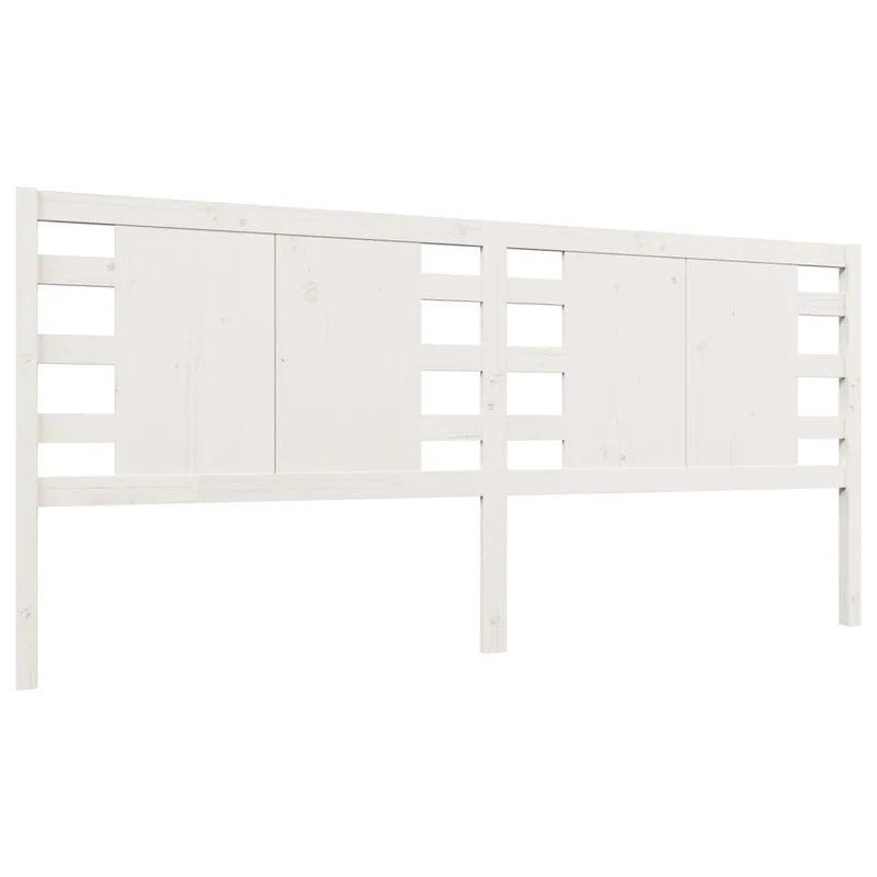 Tête de lit accessoire couchage chambre à coucher meuble 206 x 4 x 100 cm bois de pin blanc TDL0203714
