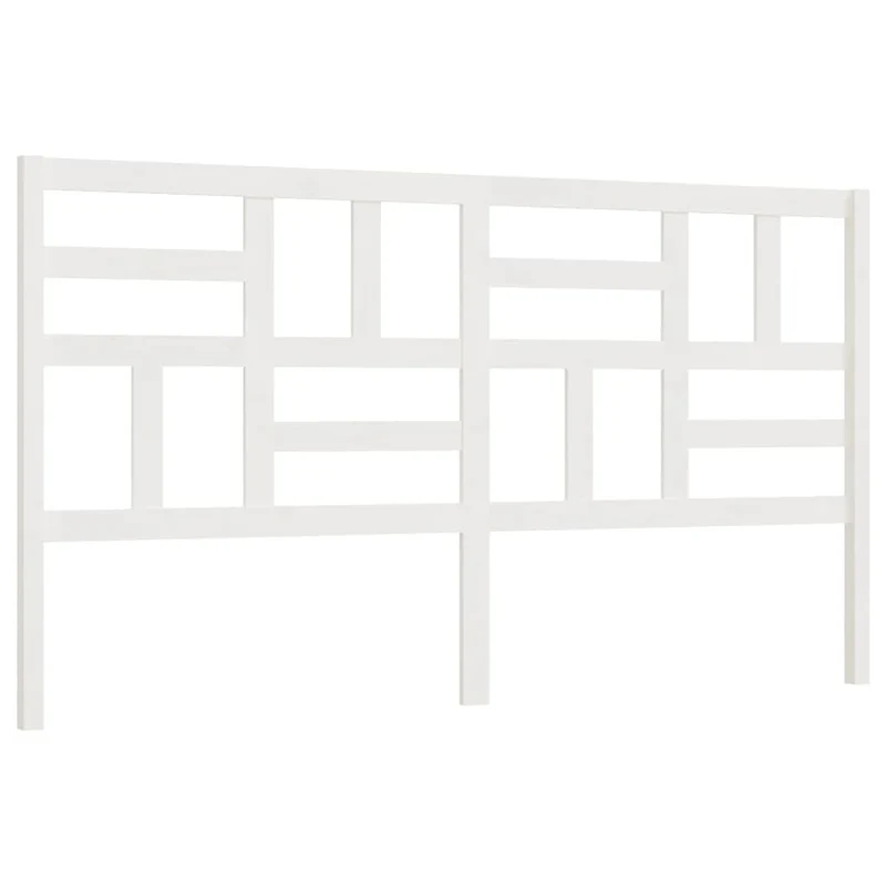 Tête de lit accessoire couchage chambre à coucher meuble 206 x 4 x 104 cm bois de pin blanc TDL0203713