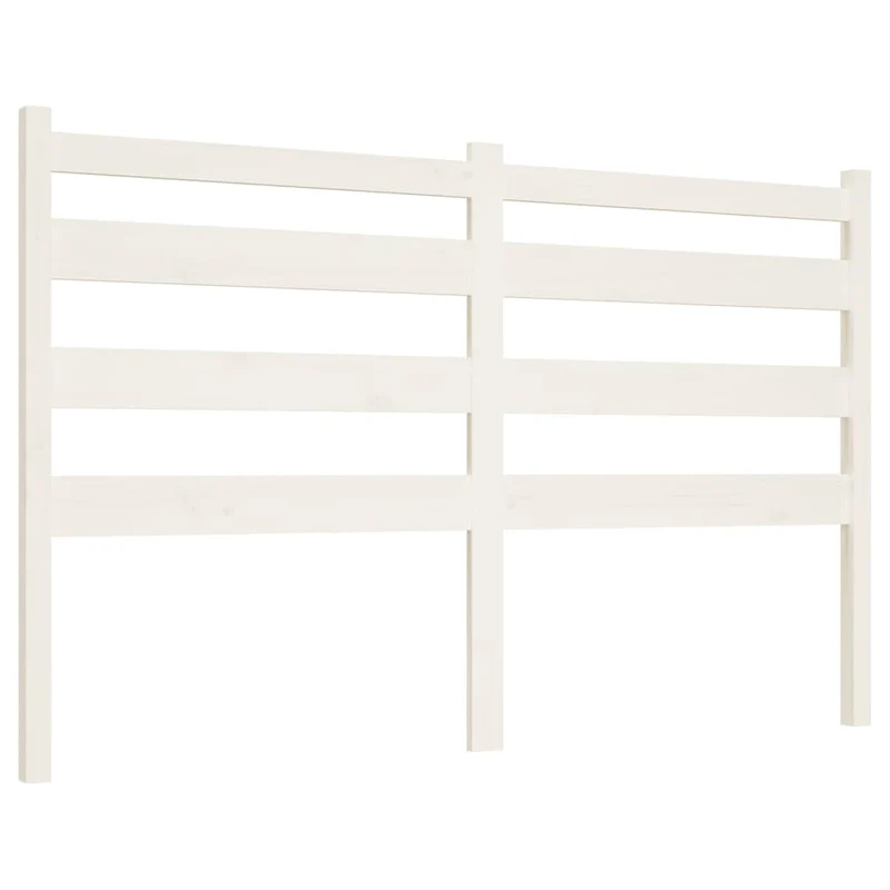 Tête de lit accessoire couchage chambre à coucher meuble 126 x 4 x 100 cm bois de pin blanc TDL0203916
