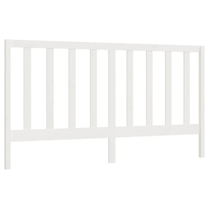 Tête de lit accessoire couchage chambre à coucher meuble 206 x 4 x 100 cm bois de pin blanc TDL0203721