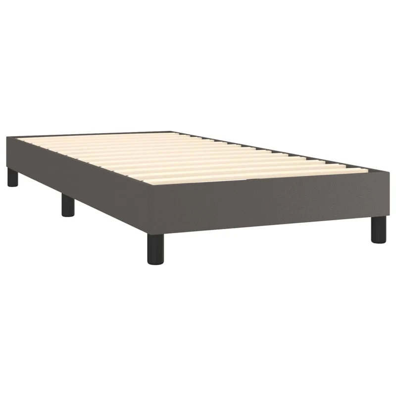 Sommier à lattes sur pieds cadre de lit 80x200 cm synthétique gris TDL0207218