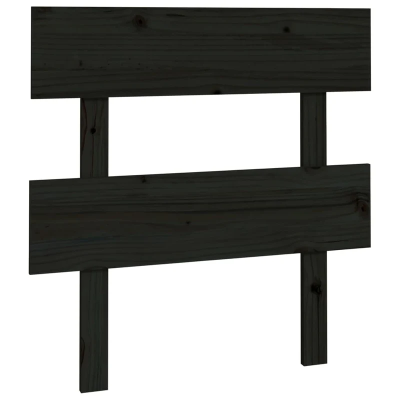 Tête de lit accessoire couchage chambre à coucher meuble 103,5 x 3 x 81 cm bois de pin noir TDL0202384