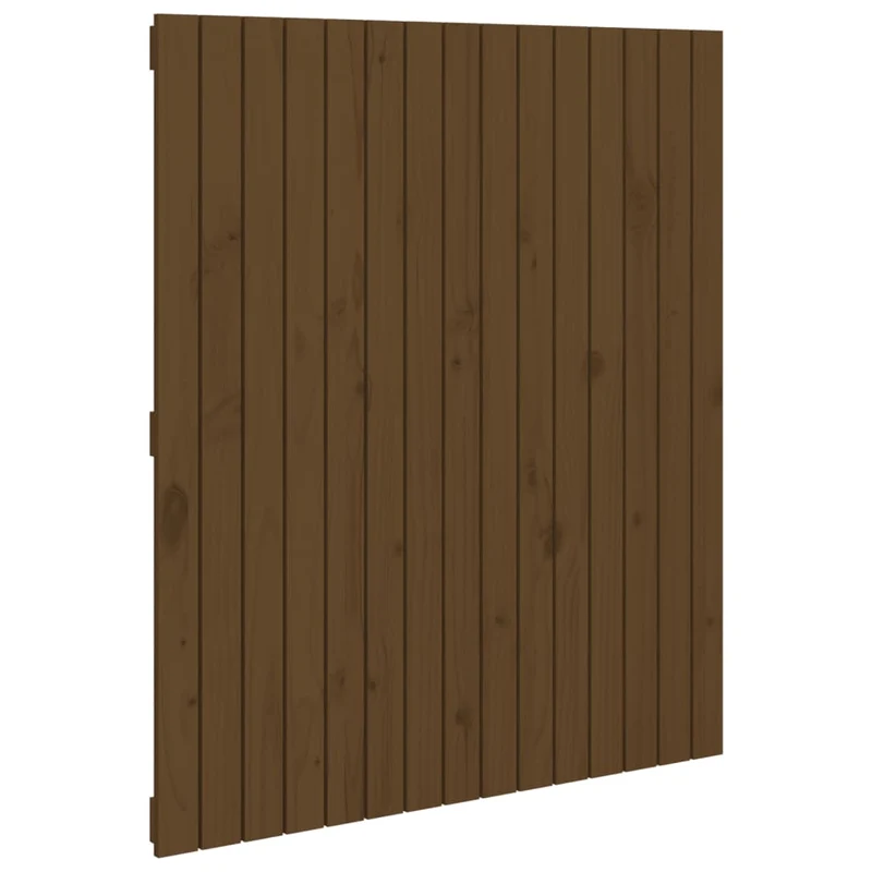 Tête de lit accessoire couchage chambre à coucher meuble murale 95,5 x 3 x 110 cm Bois massif marron clair TDL0202559