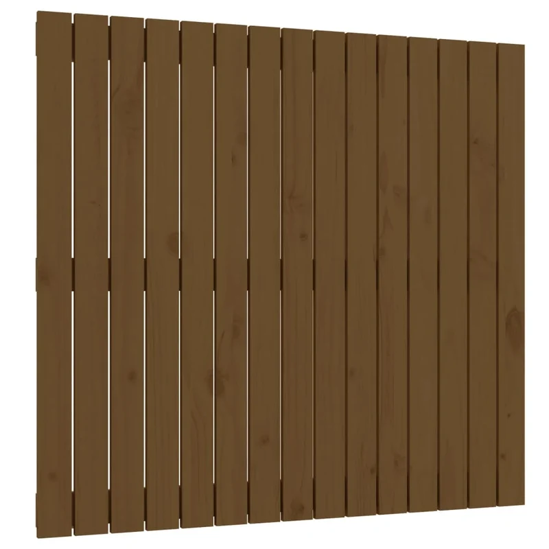 Tête de lit accessoire couchage chambre à coucher meuble murale 95,5 x 3 x 90 cm Bois massif marron clair TDL0202556