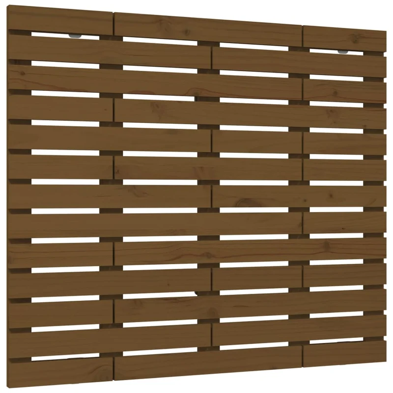 Tête de lit accessoire couchage chambre à coucher meuble murale 96 x 3 x 91,5 cm Bois massif marron clair TDL0202554
