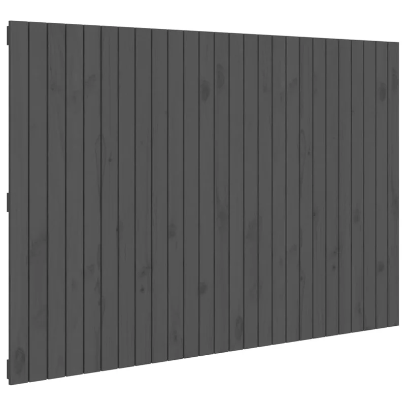Tête de lit accessoire couchage chambre à coucher meuble murale 166 x 3 x 110 cm bois massif gris TDL0202644