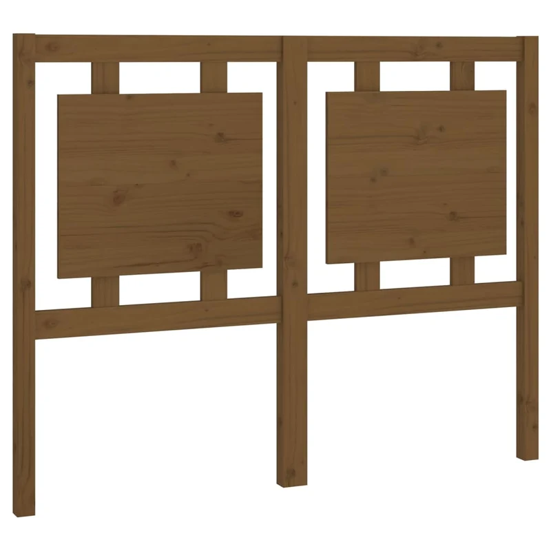 Tête de lit accessoire couchage chambre à coucher meuble 125,5 x 4 x 100 cm bois massif marron clair TDL0203073