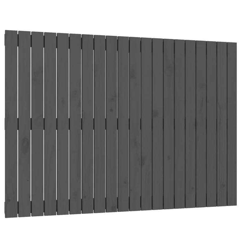 Tête de lit accessoire couchage chambre à coucher meuble murale style palette 127,5 x 3 x 90 cm bois massif gris TDL0202663