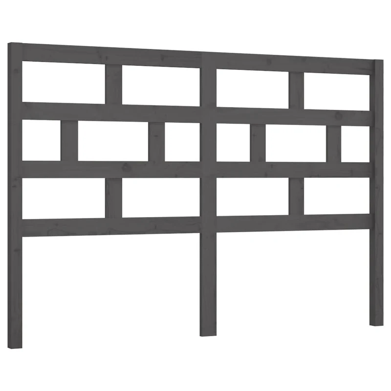 Tête de lit accessoire couchage chambre à coucher meuble 141 x 4 x 100 cm bois de pin gris TDL0203471