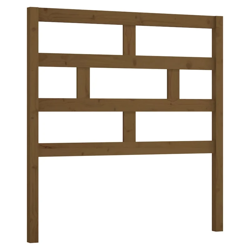 Tête de lit accessoire couchage chambre à coucher meuble 106 x 4 x 100 cm bois massif marron clair TDL0203102