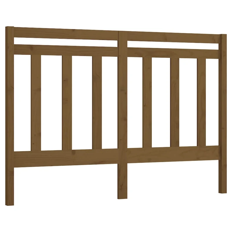 Tête de lit accessoire couchage chambre à coucher meuble 126 x 4 x 100 cm bois massif marron clair TDL0203070